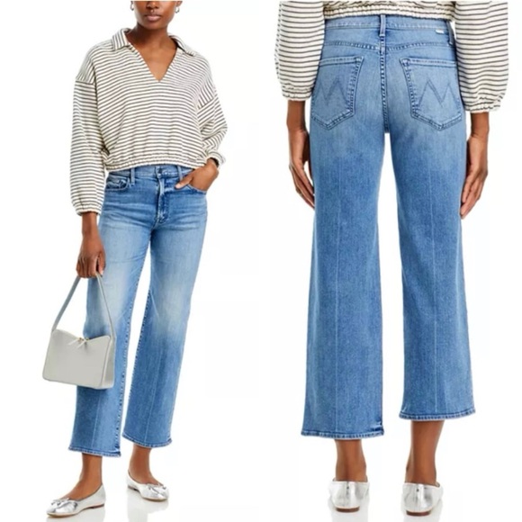 MOTHER The Rambler High Rise Ankle Straight Jeans We the Animals Wash 29 NWT - Picture 1 of 16